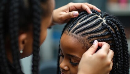 Coiffure protectrice (nattes ou vanilles)